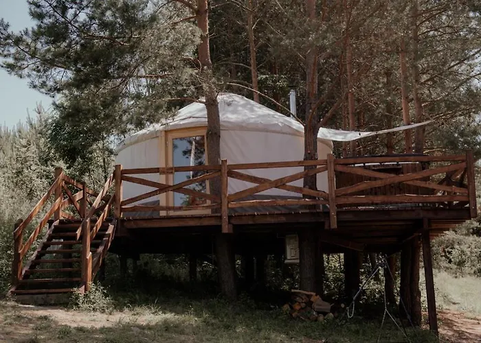 Jurty Z Widokiem, Prywatna Balia- Dzikolas Glamping