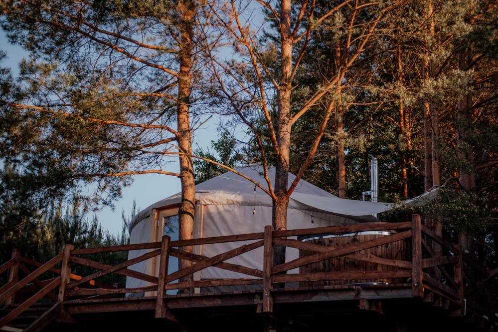 Luxuszelt Jurty Z Widokiem, Prywatna Balia- Dzikolas Glamping Krasnobród