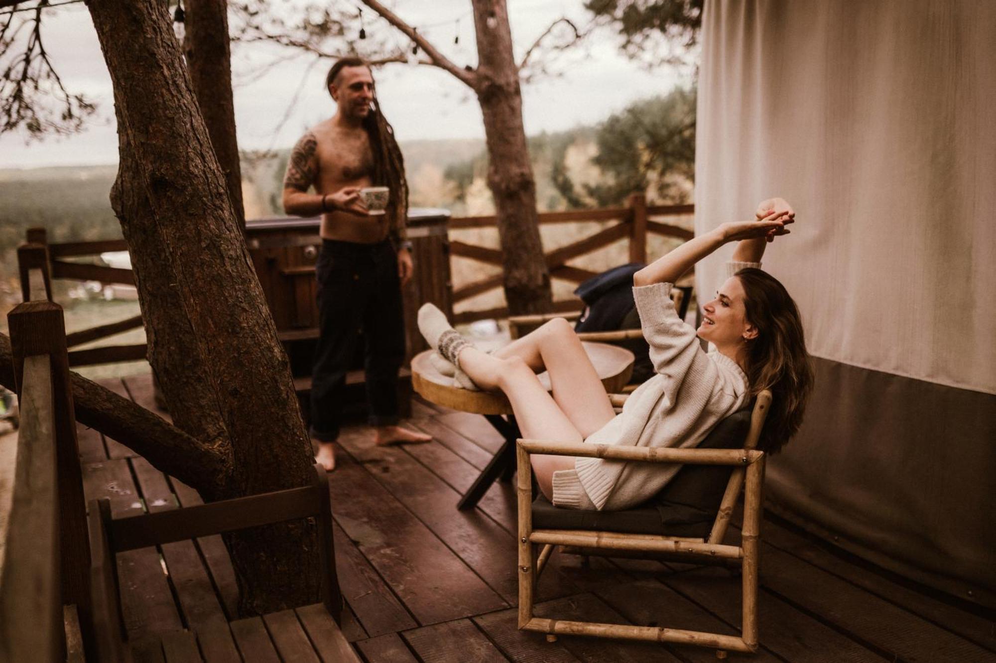 Jurty Z Widokiem, Prywatna Balia- Dzikolas Glamping * Krasnobród